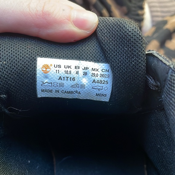 Men’s Timberland black high top sneakers size 11 - Picture 8 of 8